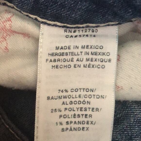 True Religion Medium Wash Blue Denim Skinny Jeans Size 28 - Picture 11 of 15